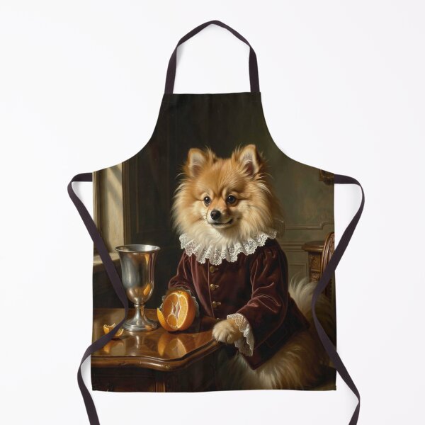 Item preview, Baroque Pomeranian Portrait in Velvet Doublet and Lace Collar in Classic Noble Style designed and sold by FotoworldEdel.