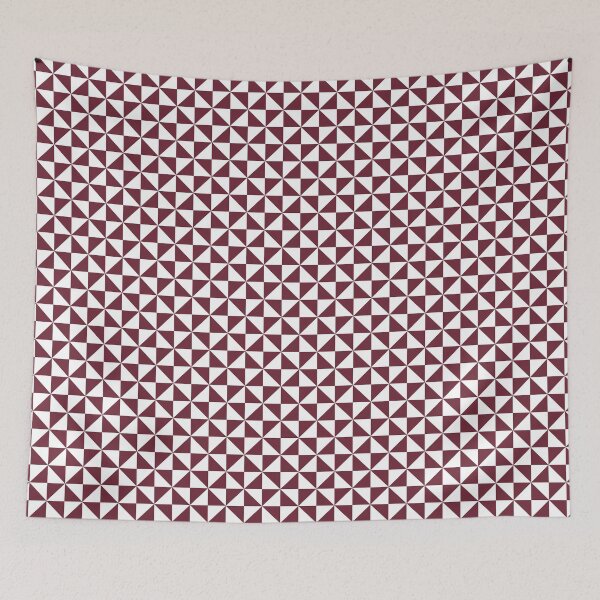 Item preview, White And Burgundy Pinwheel Pattern designed and sold by pattern-archive.