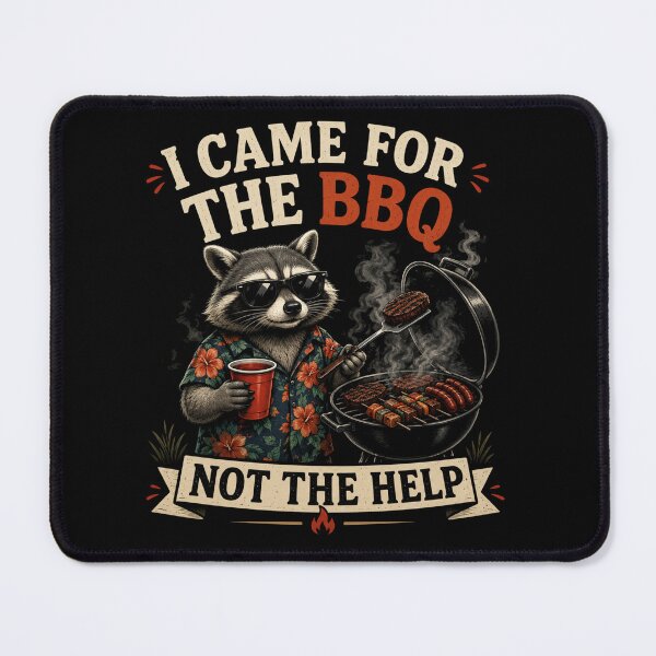 Item preview, Funny Raccoon BBQ Grill Master — I Came for the BBQ Not the Help T-Shirt designed and sold by @SHINTOSARTSTORE.