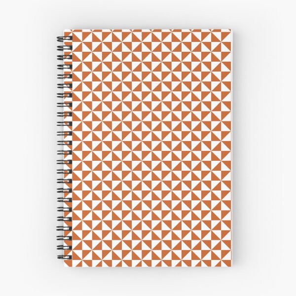 Item preview, White And Burnt Orange Pinwheel Pattern designed and sold by pattern-archive.