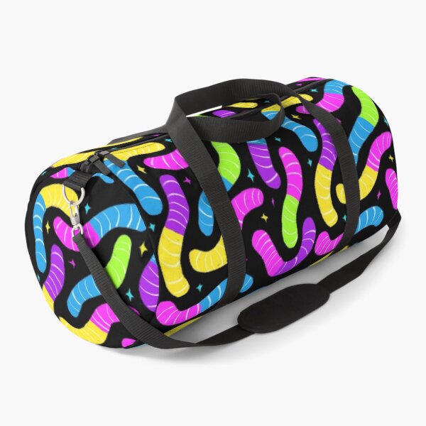 Item preview, Neon Gummy Worm Party Pattern designed and sold by artofthebart.