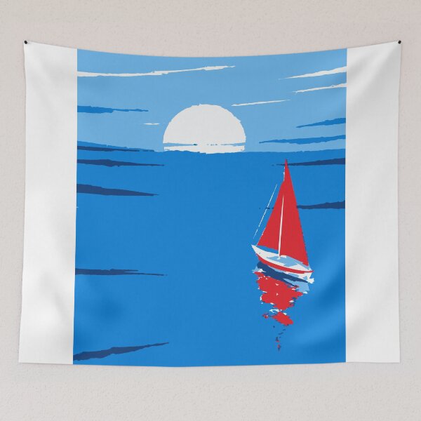 Item preview, Red Sail at Blue Horizon designed and sold by Studio pod Burom.