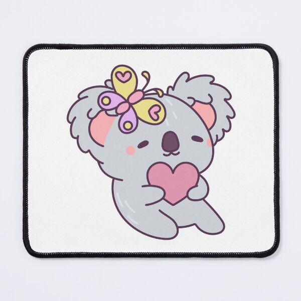 Item preview, Kawaii Koala with Heart and Butterfly designed and sold by debbiebento.