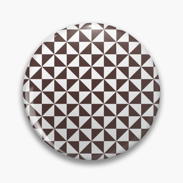 Item preview, White And Chocolate Pinwheel Pattern designed and sold by pattern-archive.