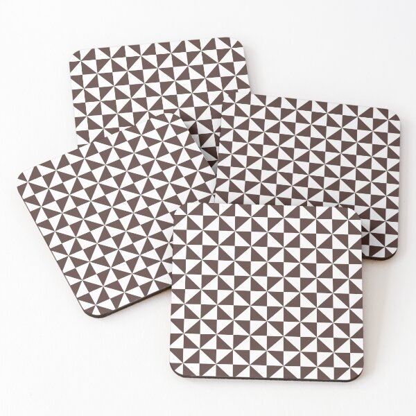 Item preview, White And Chocolate Pinwheel Pattern designed and sold by pattern-archive.