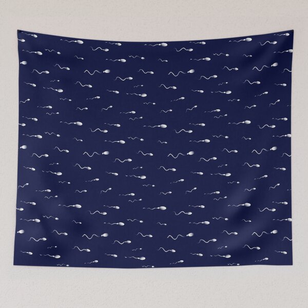 Item preview, Blue and White Sperm Pattern designed and sold by CreativeTwins.