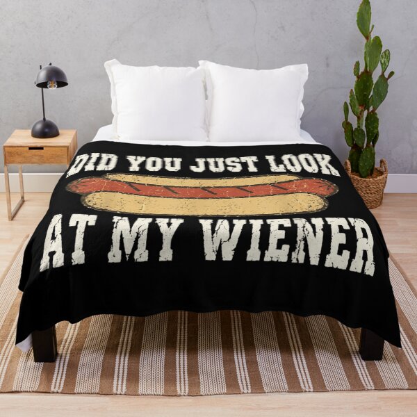 Item preview, Did You Just Look At My Wiener Funny Retro Hot Dog Pun designed and sold by GalenoHenley.