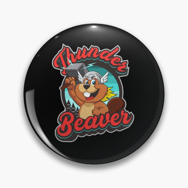 Item preview, Thunder Beaver Mascot Poster Design Today Graphic Art designed and sold by CallumSnow.