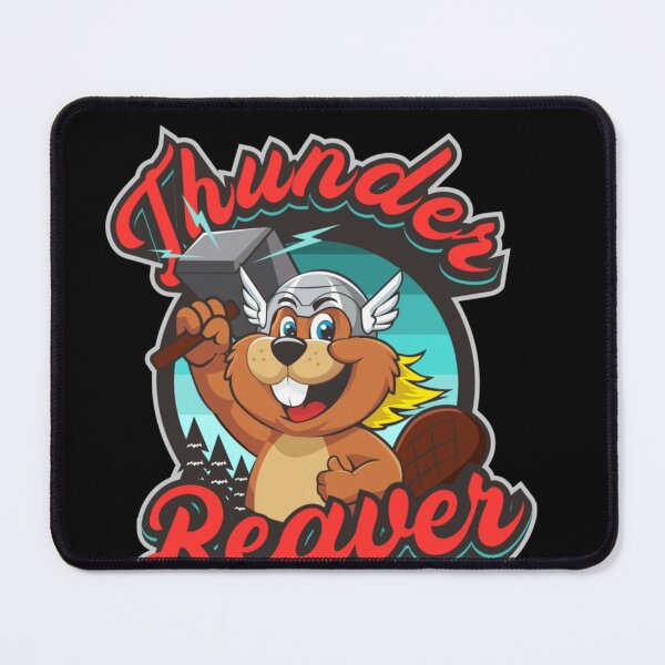 Item preview, Thunder Beaver Mascot Poster Design Today Graphic Art designed and sold by CallumSnow.