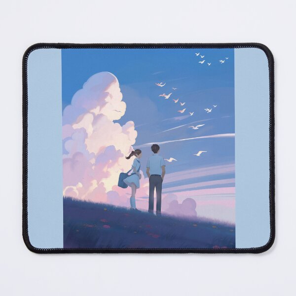 Item preview, Dreamy Anime Couple Sky Clouds Nostalgic Fine Landscape  designed and sold by Rehnair.