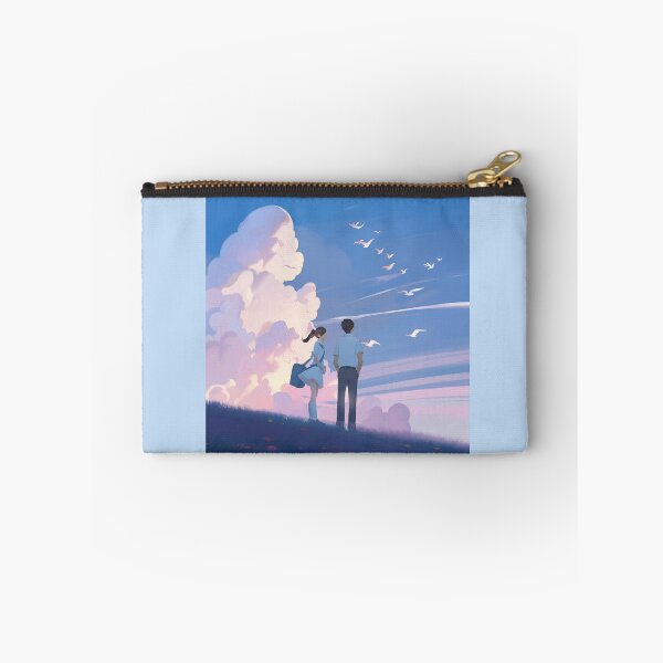 Item preview, Dreamy Anime Couple Sky Clouds Nostalgic Fine Landscape  designed and sold by Rehnair.