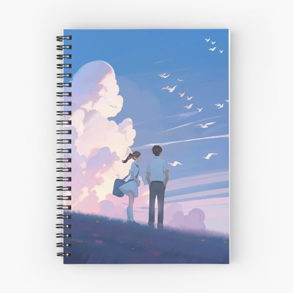 Item preview, Dreamy Anime Couple Sky Clouds Nostalgic Fine Landscape  designed and sold by Rehnair.