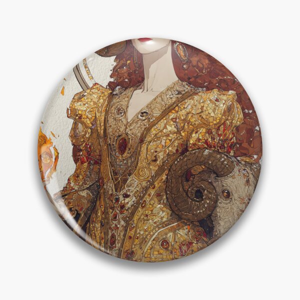 Item preview, Aries Zodiac Art - Vintage Nouveau Fire Aries Goddess designed and sold by KissMyBerry.