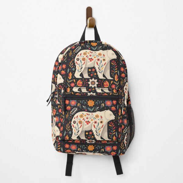 Item preview, Scandinavian Folk Art, Floral Polar Bear designed and sold by xiao xuans.