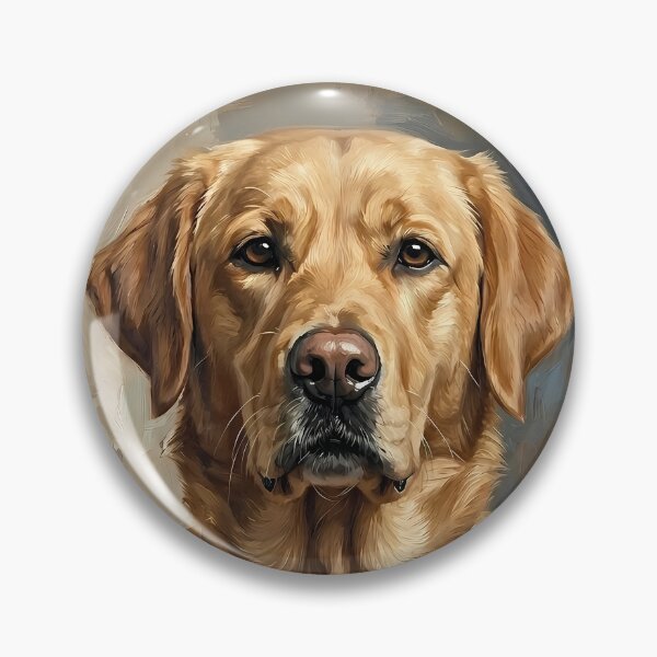 Item preview, Elegant Labrador Retriever Oil Painting Portrait – Modern Dog Artwork designed and sold by Pfotenfaden.
