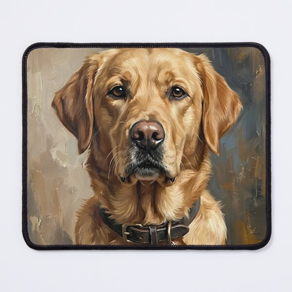 Item preview, Elegant Labrador Retriever Oil Painting Portrait – Modern Dog Artwork designed and sold by Pfotenfaden.