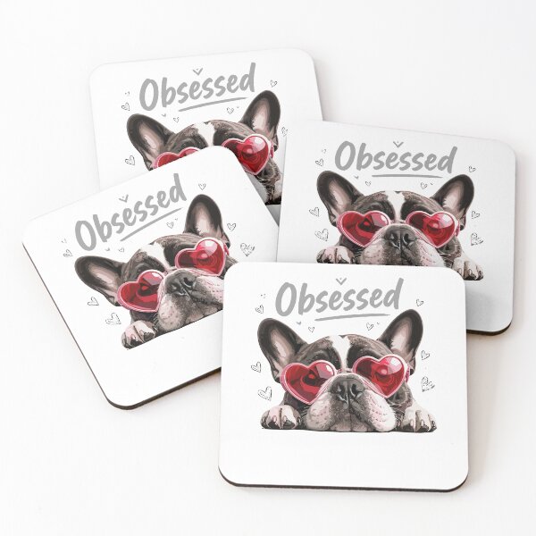 Item preview, Obsessed French Bulldog With Heart Sunglasses For Dog Lovers And Valentine Vibes designed and sold by yoddel.
