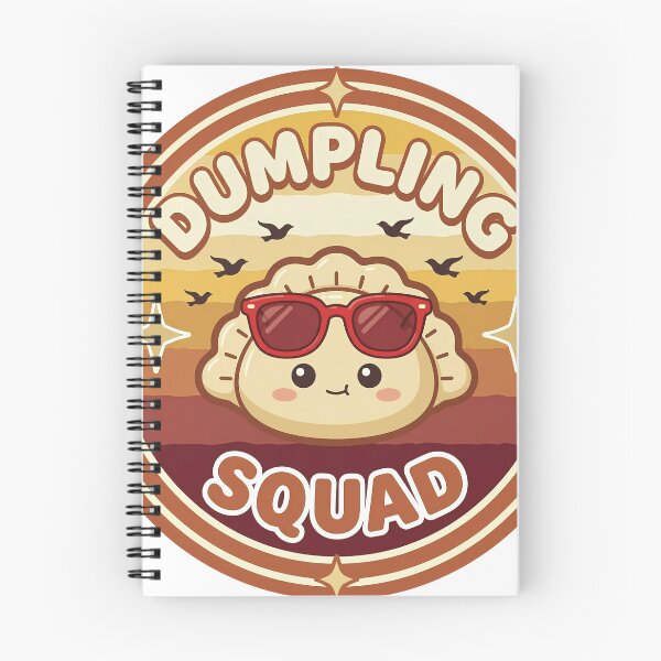 Item preview, Vintage Dumpling Squad Funny Soup Dumplings Asian Cuisine Kawaii Dumpling Sunset Retro Food Lover designed and sold by CutOutIdols.