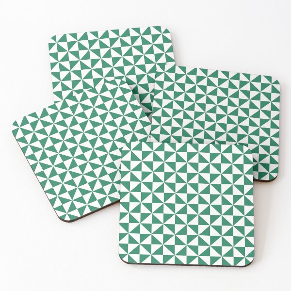 Item preview, White And Green Pinwheel Pattern designed and sold by pattern-archive.