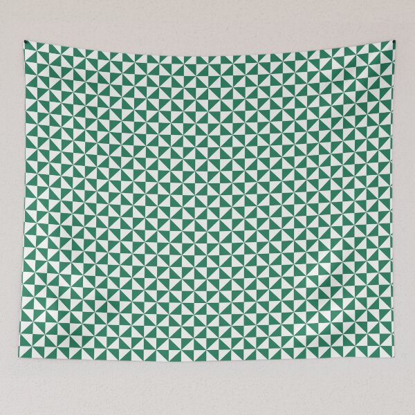 Item preview, White And Green Pinwheel Pattern designed and sold by pattern-archive.