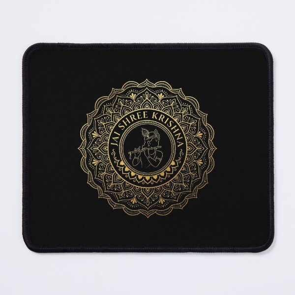 Item preview, Golden Luxury Madhav Mandala Krishna Crest designed and sold by DuckOddity.