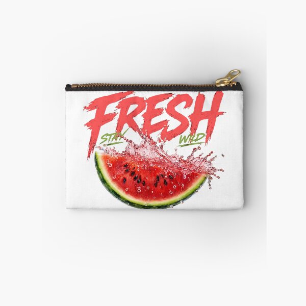 Item preview, Fresh Watermelon Slice Water Splash Art designed and sold by FlatInkStudio.