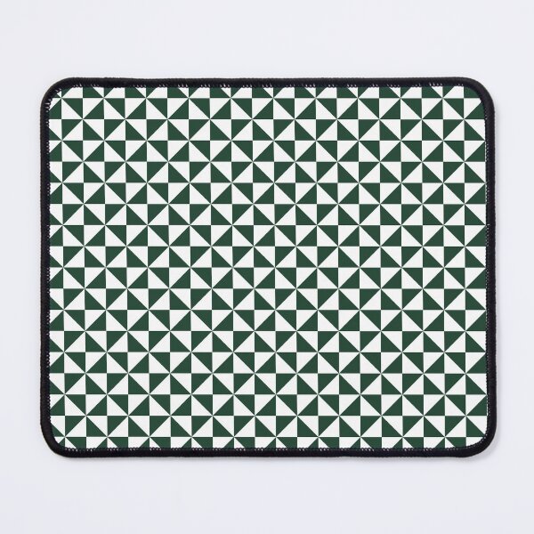 Item preview, White And Forest Green Pinwheel Pattern designed and sold by pattern-archive.