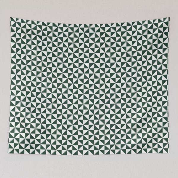 Item preview, White And Forest Green Pinwheel Pattern designed and sold by pattern-archive.