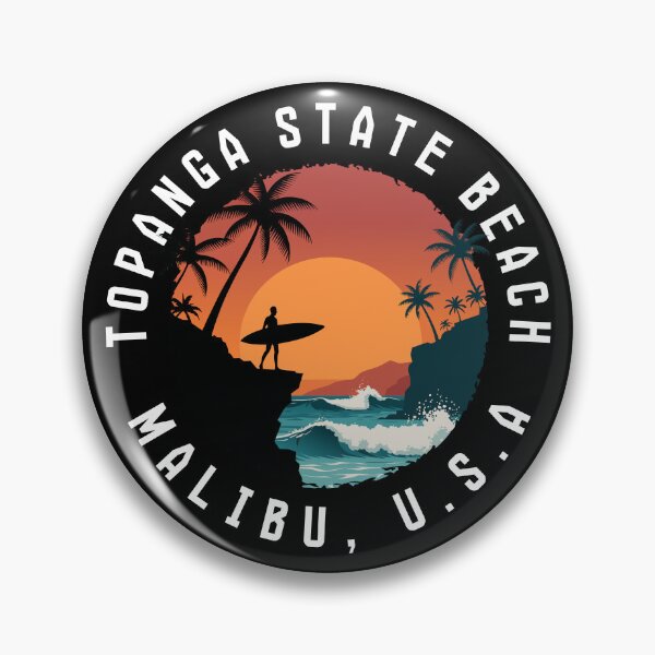 Item preview, Topanga State Beach – Malibu (with White Lettering) designed and sold by VelvetRoom.