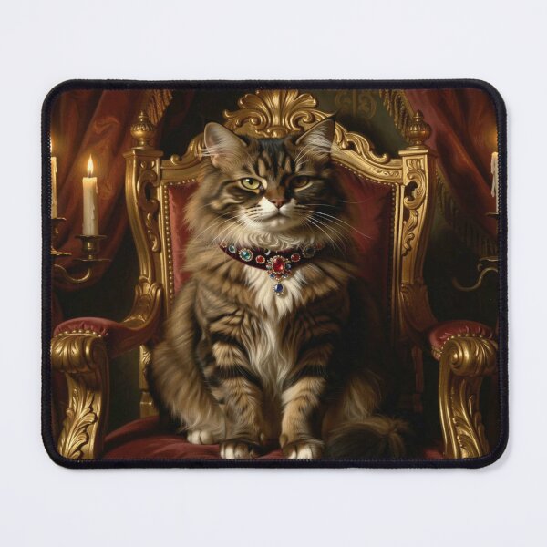 Item preview, Regal Persian Cat in Baroque Setting with Velvet Collar and Pearl Elegance designed and sold by FotoworldEdel.