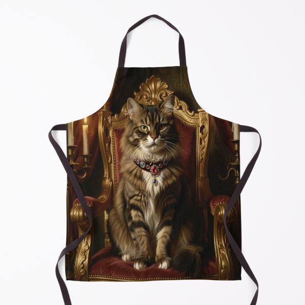 Item preview, Regal Persian Cat in Baroque Setting with Velvet Collar and Pearl Elegance designed and sold by FotoworldEdel.
