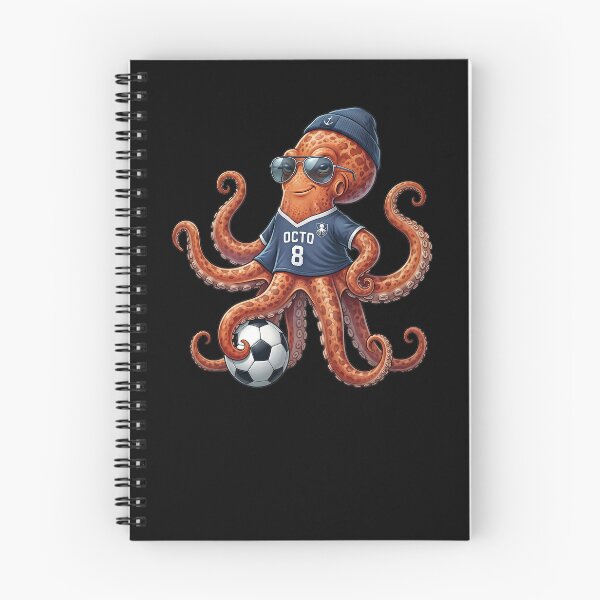Item preview, Cool octopus plays football designed and sold by ReneMM.