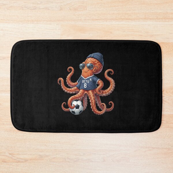 Item preview, Cool octopus plays football designed and sold by ReneMM.