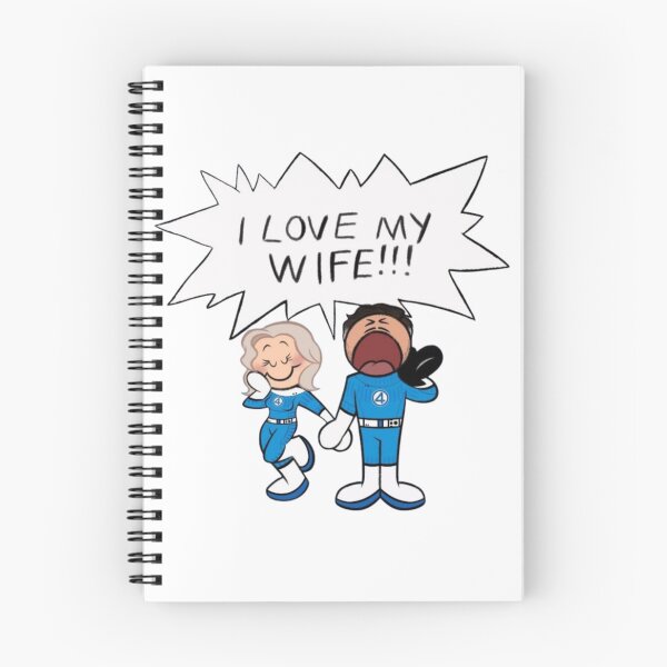 Item preview, I Love My Wife Fantastic Four Meme | Reed Richards & Sue Storm Comic Fan Art designed and sold by NDrake31.