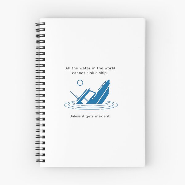 Item preview, All the Water in the World Cannot Sink a Ship – Motivational Quote designed and sold by syedkhalidh.