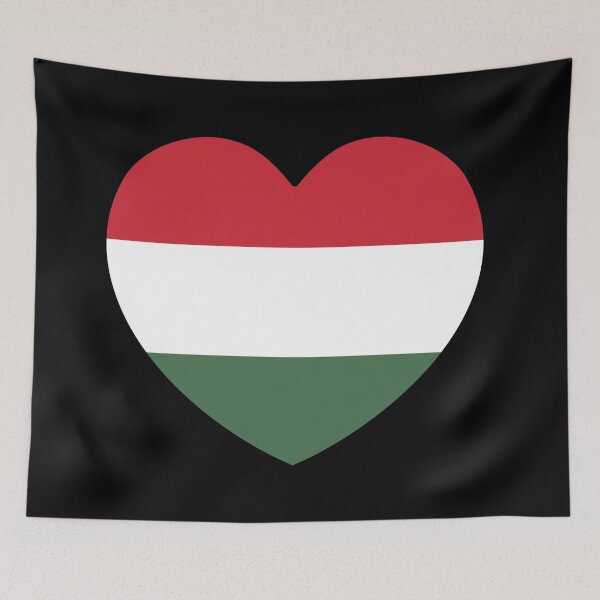 Item preview, Hungary Flag Heart designed and sold by shitpostee.