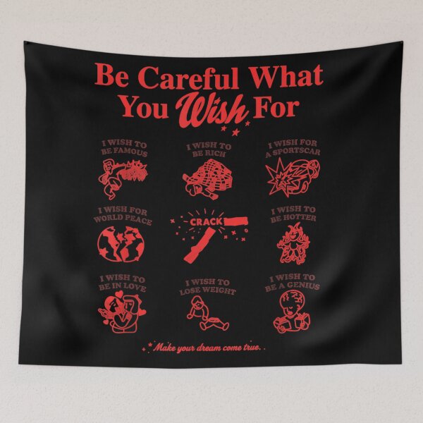 Item preview, Be Careful What You Wish For Funny Dark Humor Irony Illustrations designed and sold by MariCanal.