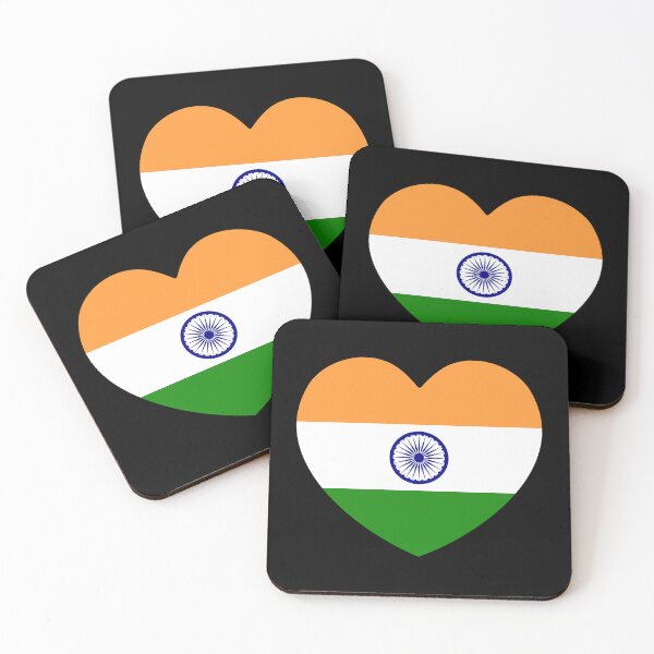 Item preview, India Flag Heart designed and sold by shitpostee.