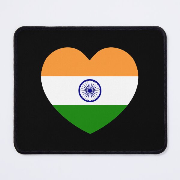 Item preview, India Flag Heart designed and sold by shitpostee.
