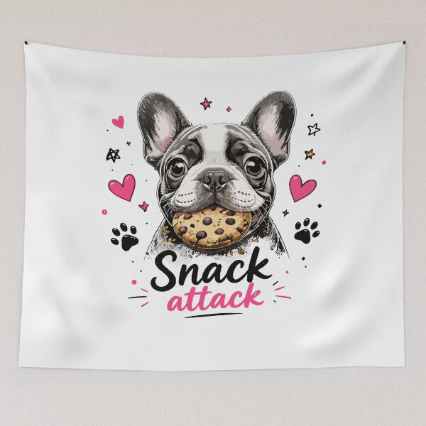 Item preview, Snack Attack French Bulldog With Cookie Cute Dog Lover Art designed and sold by yoddel.
