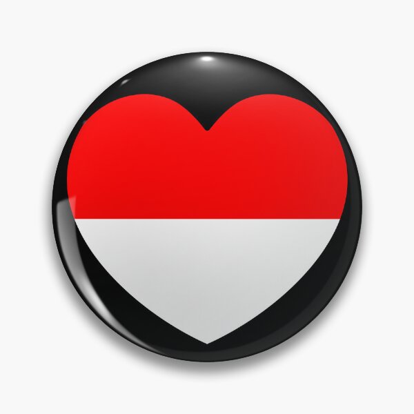 Item preview, Indonesia Flag Heart designed and sold by shitpostee.