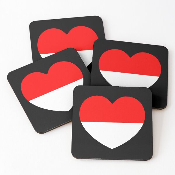 Item preview, Indonesia Flag Heart designed and sold by shitpostee.