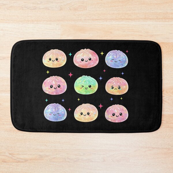 Item preview, Cute Kawaii Pastel Galaxy Dumplings Glittering Space Dim Sum Emotional Characters designed and sold by MariCanal.