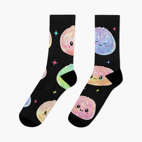 Item preview, Cute Kawaii Pastel Galaxy Dumplings Glittering Space Dim Sum Emotional Characters designed and sold by MariCanal.