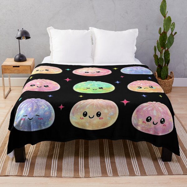 Item preview, Cute Kawaii Pastel Galaxy Dumplings Glittering Space Dim Sum Emotional Characters designed and sold by MariCanal.