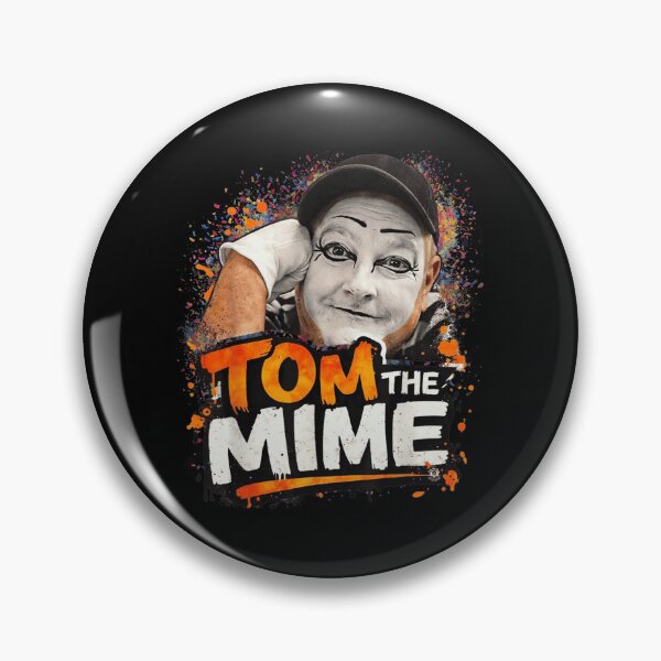 Item preview, Tom The Mime Artistic Paint Splatter Circus Performer Retro Street Theater designed and sold by MariCanal.
