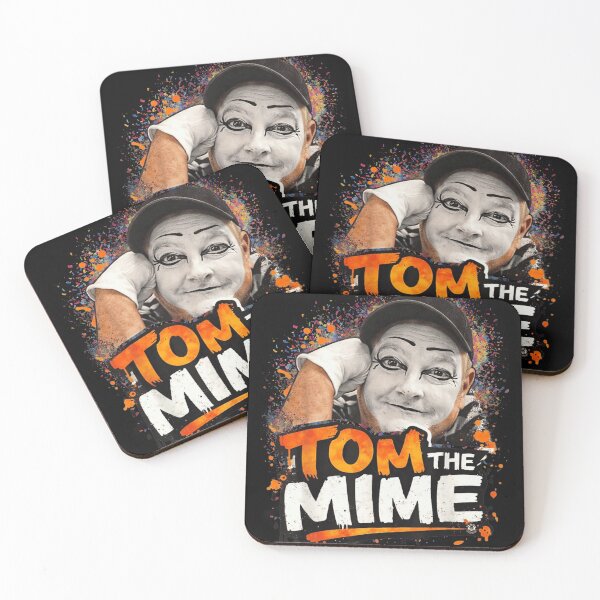 Item preview, Tom The Mime Artistic Paint Splatter Circus Performer Retro Street Theater designed and sold by MariCanal.