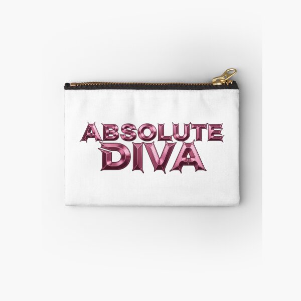 Item preview, Y2K Pink Liquid Chrome Absolute Diva Typography designed and sold by DripCultureLab.