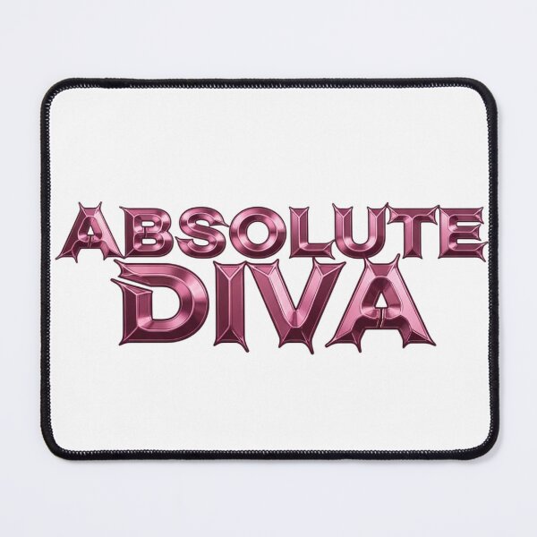 Item preview, Y2K Pink Liquid Chrome Absolute Diva Typography designed and sold by DripCultureLab.