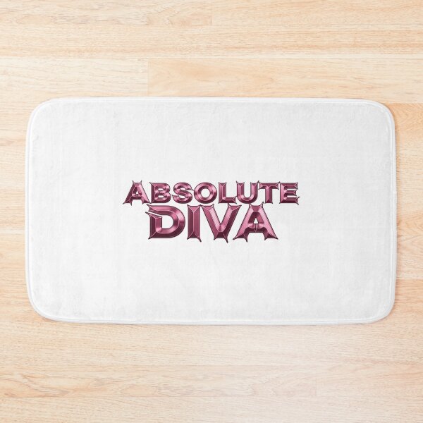 Item preview, Y2K Pink Liquid Chrome Absolute Diva Typography designed and sold by DripCultureLab.